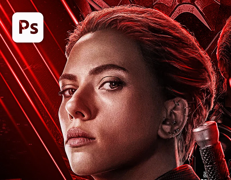 Black Widow Movie Poster project cover
